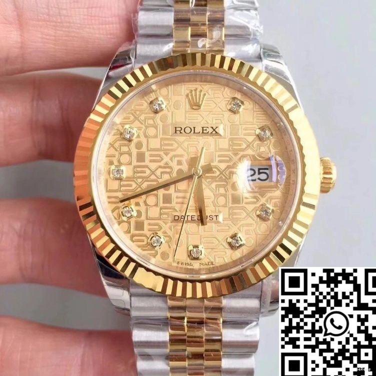 Rolex 126333-0003 Textured Diamond-studded Gold EW 41MM Datejust Dial Factory 0728